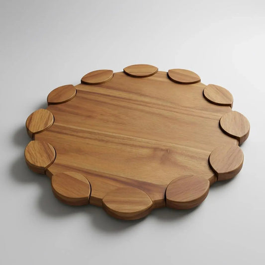 Scalloped Edge Serving Tray