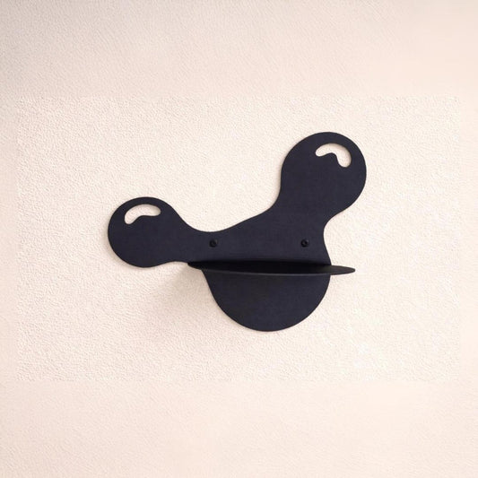 Wavy Metal Floating Wall Shelf