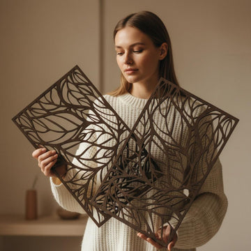Premium Botanical Wooden Wall Décor