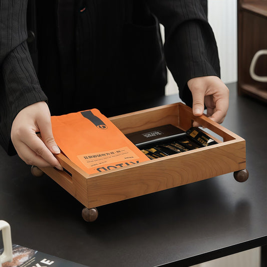 Designer Wooden Tray with Handles