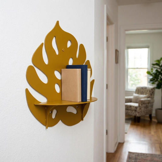 Monstera Leaf Wall Shelf