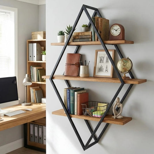 Diamond Floating Wall Shelves