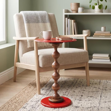 The Bubble Pedestal Wood Table