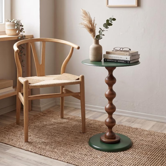The Bubble Pedestal Wood Table