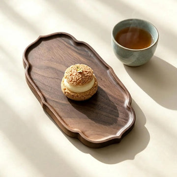 Wooden Ottoman Serving Tray