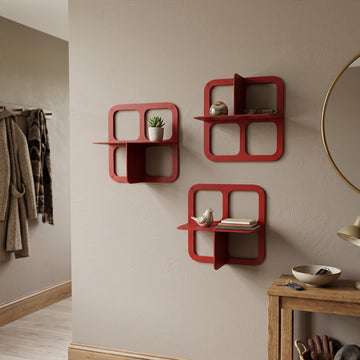 Modern EntryLuxe Metal Wall Shelf