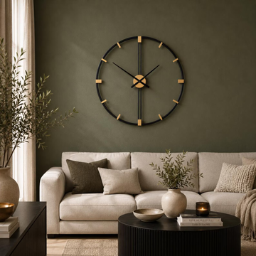 Sleek Stripes Wall Clock
