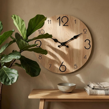 Rustic Geo Wall Clock
