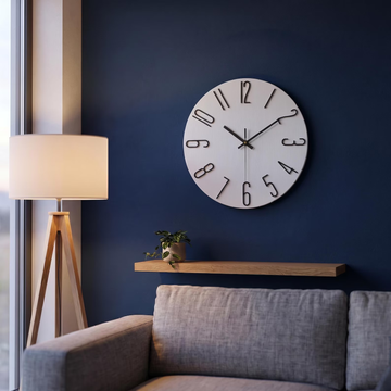 WhisperWhite Wall Clock