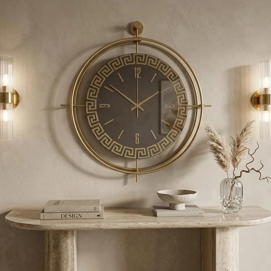 Opulent Gold LED Wall Clock