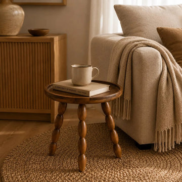 Handcrafted Oak Round Table