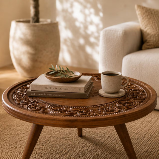 The Signature Carve Wood Table
