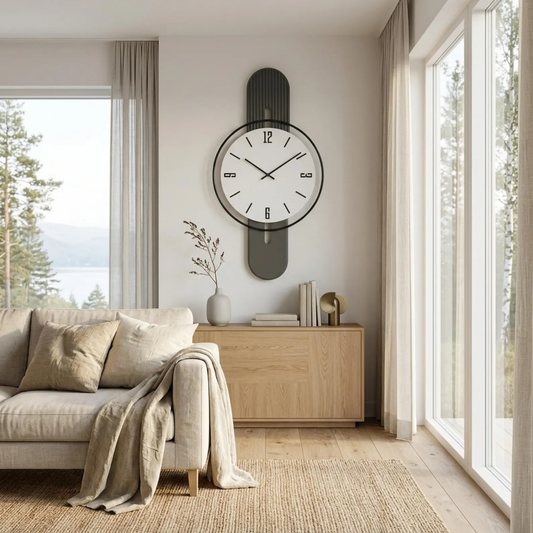Monolith Black Wall Clock