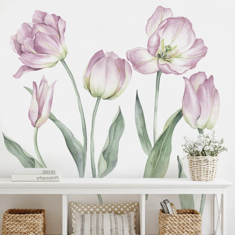 Tulip Garden Bliss Wall Sticker