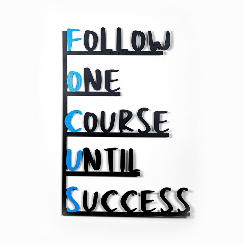 Pathway To Success Inspirational Wood Wall Decor