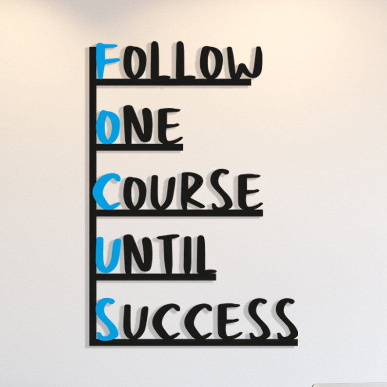 Pathway To Success Inspirational Wood Wall Decor