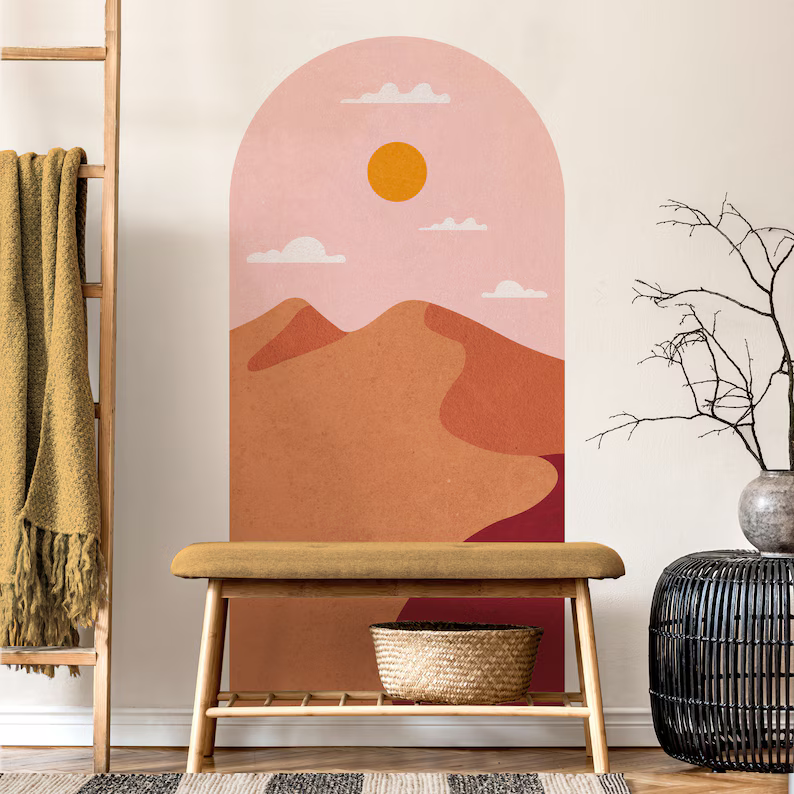 Boho Bliss Sunrise Arch Wall Sticker