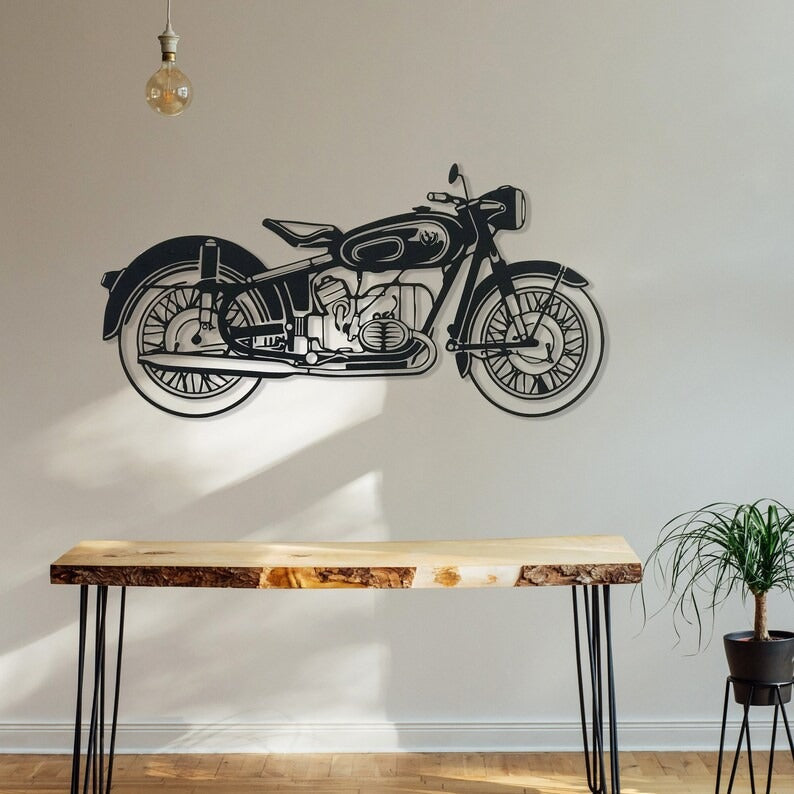 Vintage Velocity Bike Wood Wall Decor