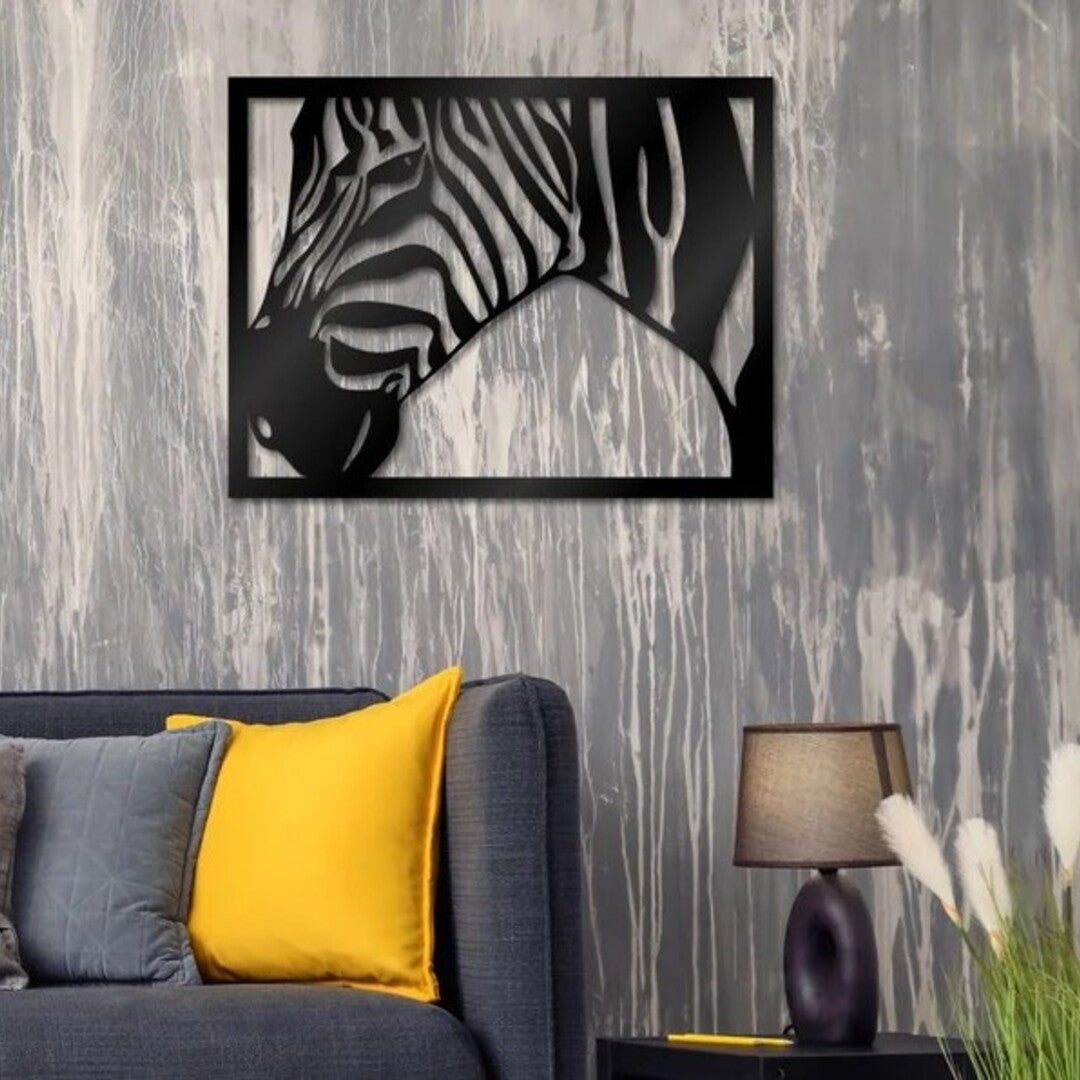 Striped Serenity Zebra Wood Wall Decor