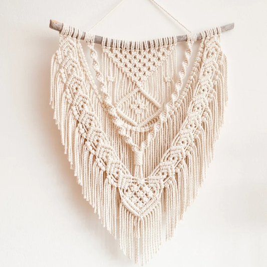 White Whisper Macramé Wall Hanging