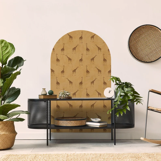 Boho Giraffe Arch Wall Sticker