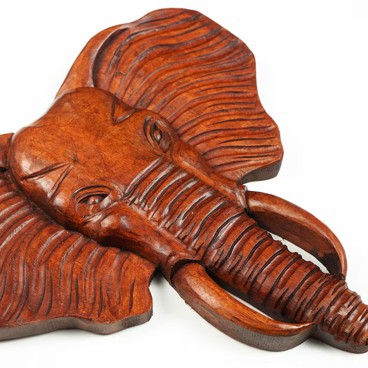 Majestic Elephant Wood Wall Decor