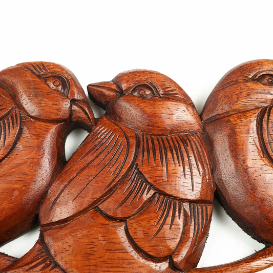 Three Little Birds Wood Wall Decor