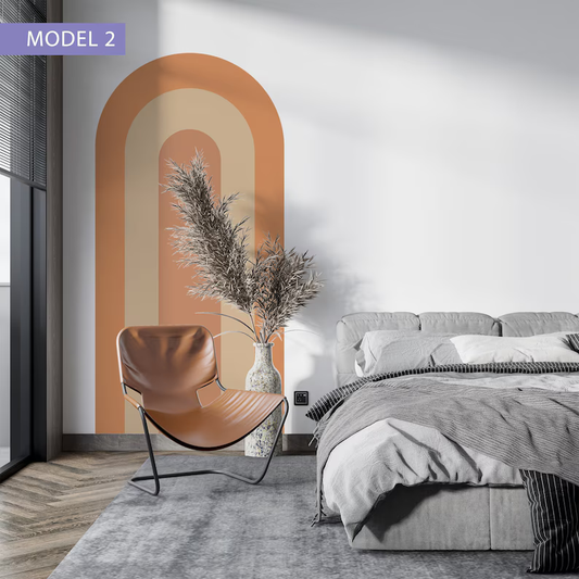 Mid-Century Curve Wall Sticker