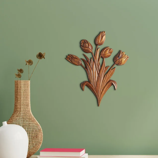 Tulip Flower Wood Wall Decor