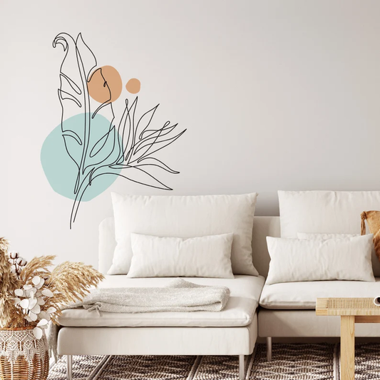 Nomadic Leaves Boho Wall Sticker