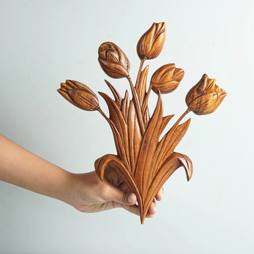 Tulip Flower Wood Wall Decor