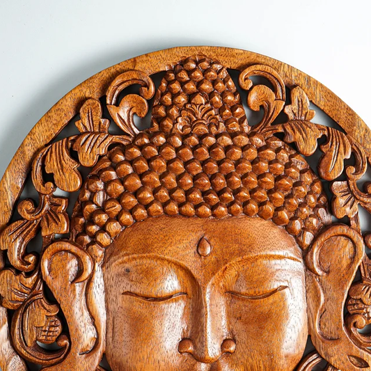 Zen Buddha Aura Wood Wall Decor
