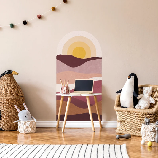 Sunset Peaks Arch Wall Sticker