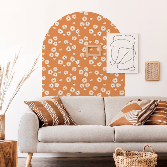 Cheerful Daisy Arch Wall Sticker