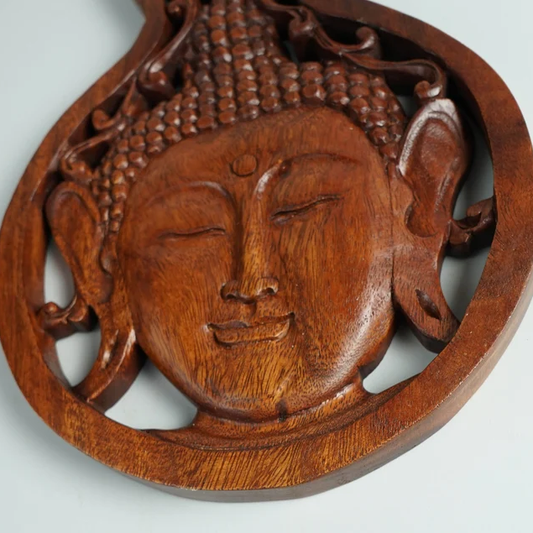 Peaceful Mind Buddha Wood Wall Decor