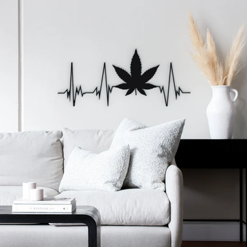 Leaf Pulse Rhythm Wood Wall Decor
