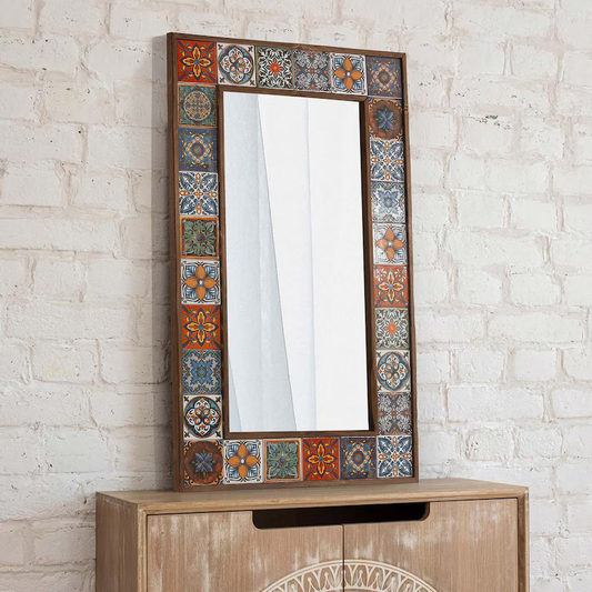 Casa Fiesta Mexican Tile Mirror Wall Decor