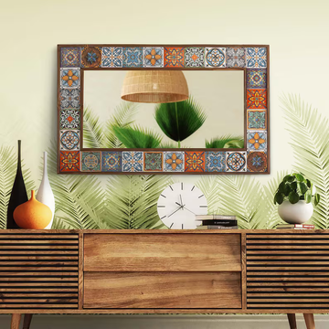 Casa Fiesta Mexican Tile Mirror Wall Decor