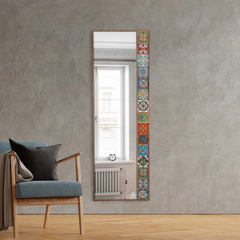 Vibrante Mexican Tile Mirror Wall Decor