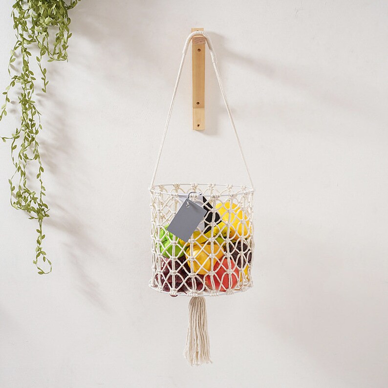 Macrame Fruit Basket Wall Hanging