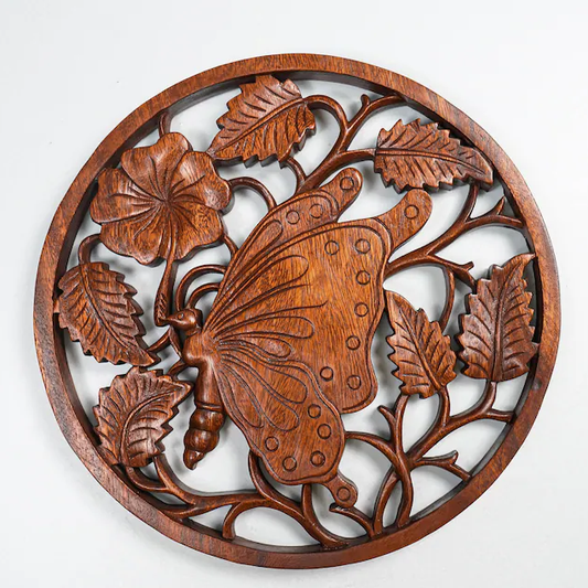 Fluttering Grace Butterfly Wood Wall Decor