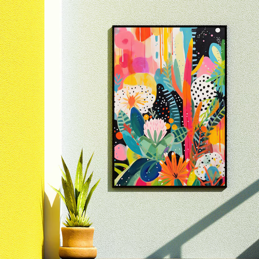 Shades of Silence Wall Painting