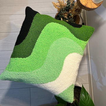 Abstract Wavy Cushion Cover