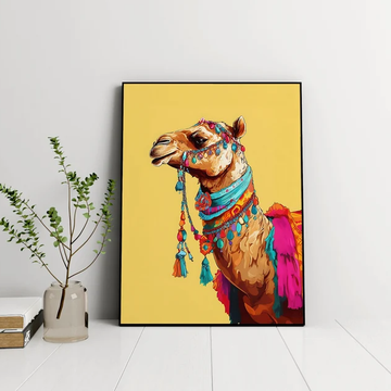 Desert Majesty Camel Wall Painting