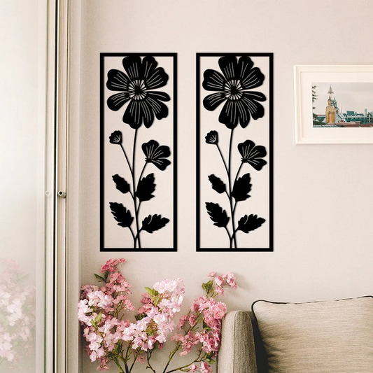 Floral Elegance Wood Wall Decor