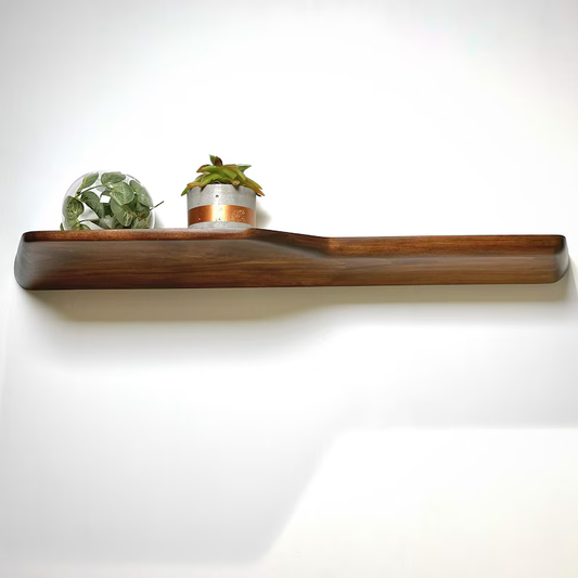 Floating Duo Wooden Shelf