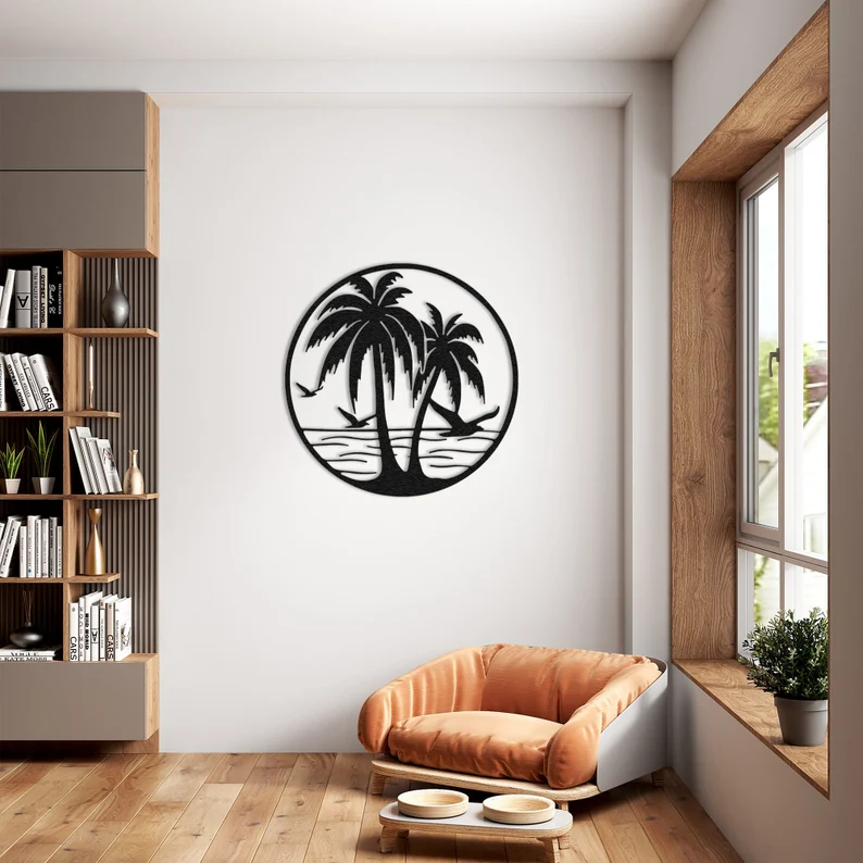 Palm Tree Wood Wall Decor