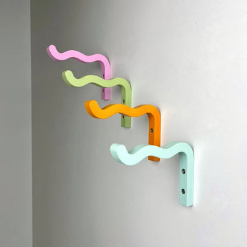Colorful Curl Wall Bracket (set of 2)