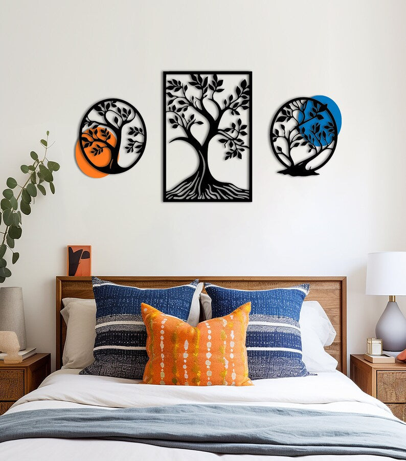 Tree Of Life 3 Pieces Wood Wall Decor