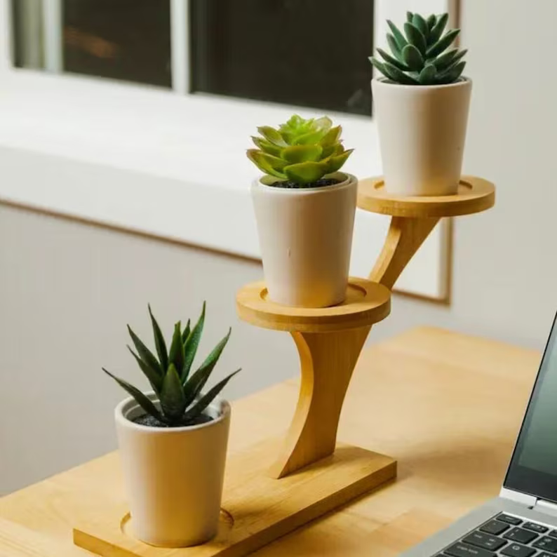 BambooBloom Planter Stand